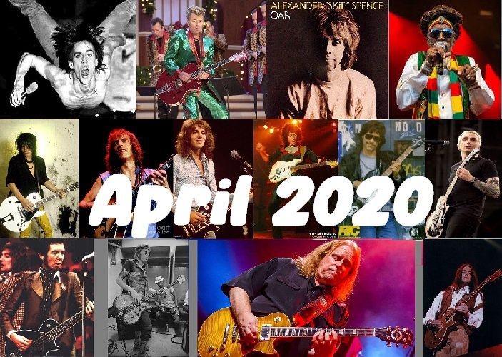 April 2020 , April birthday artists Peter Frampton with Humble Pie, Bruce Springsteen, Bob Marley, Yes, Deep Purple, The Allman Brothers, Lynyrd Skynyrd, Steppenwolf, CCR, The Faces, Moby Grape, The Isley Brothers, Otis Rush and more