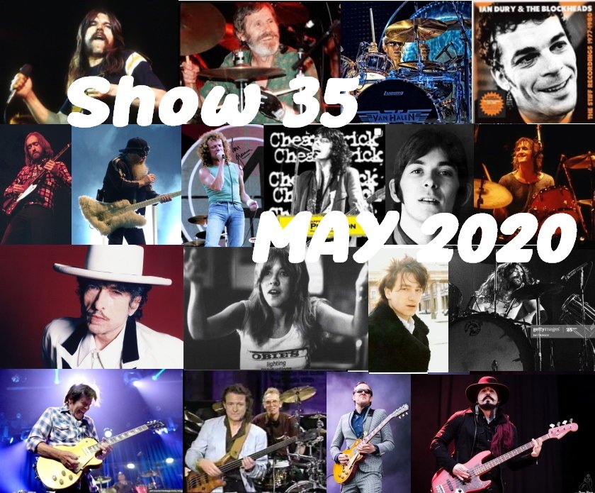 April 2020 , May birthday artists James Brown, Steve Winwood, Ian McLagan, Dave Mason, John Fogerty, Bill Bruford, Lou Gramm, Stevie Nicks, Joey Ramone, Mick Ronson, Pete Townsend, Bono, Alex Van Halen, Dusty Hill, Bob Dylan, John Bonham, The Black Crowes and more.